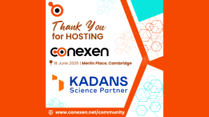 Kadans Science Partner will host our upcoming CONEXEN Cambridge event on 18 June.